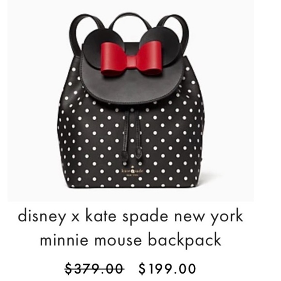 Kate Spade New York x Disney Minnie Mouse Backpack polka dot, Collectible. - Picture 6 of 6